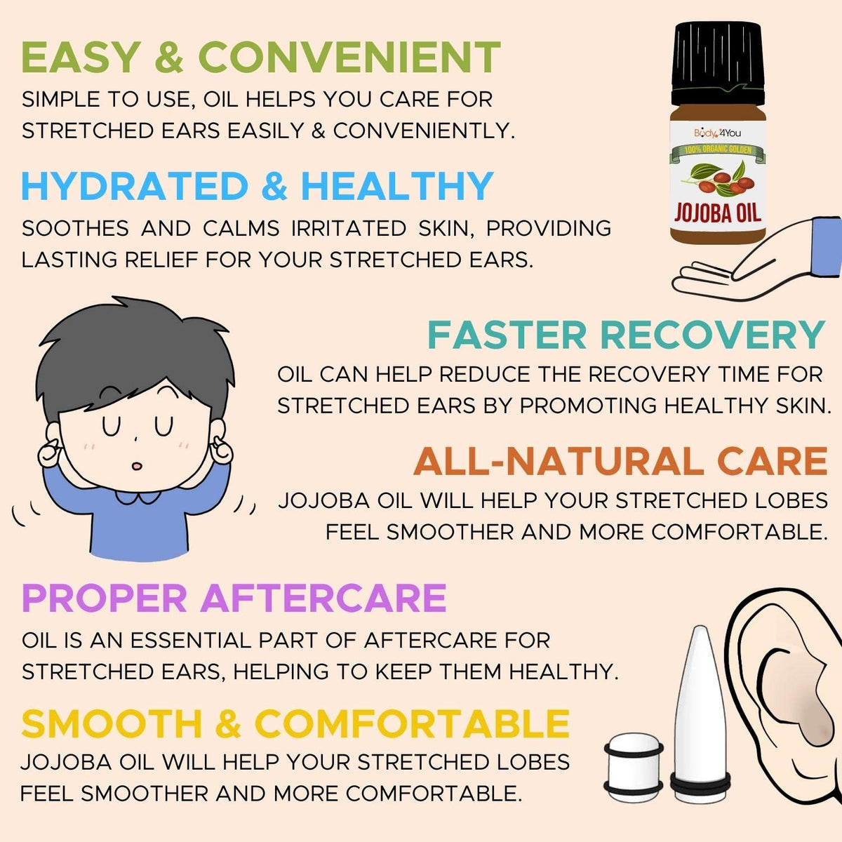 BodyJ4You small bottle inside purse for on-the-go piercing aftercare benefit