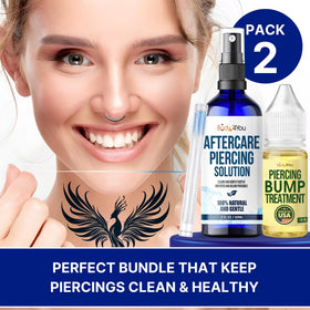 BodyJ4You lifestyle image of user applying aftercare showing calm, clean piercing