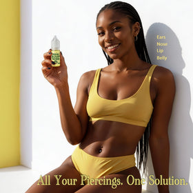 BodyJ4You bottle beside a coin for scale, highlights compact travel size