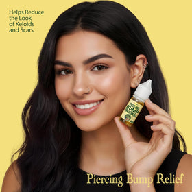 BodyJ4You applied to nose piercing bump, helps reduce redness and size