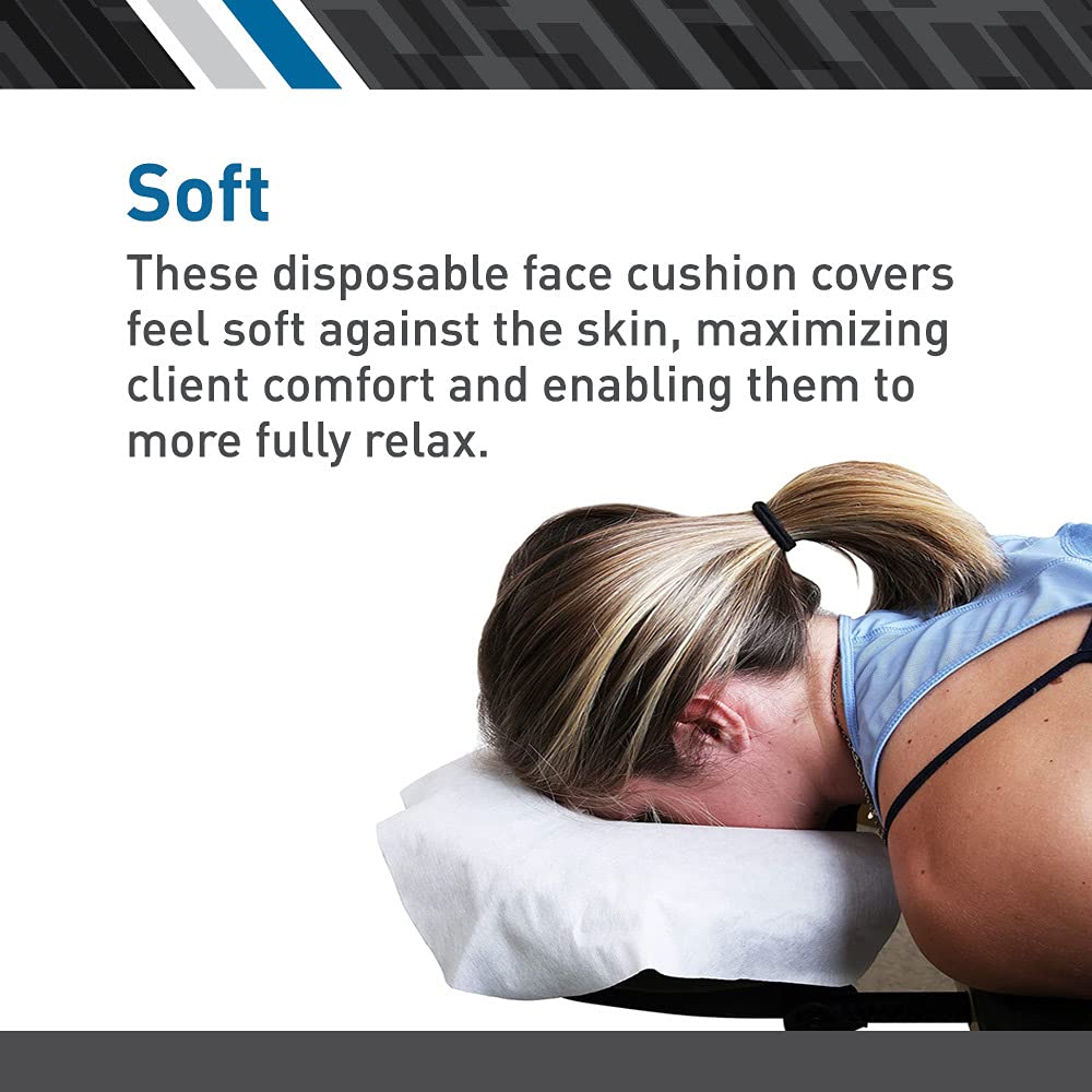 BodyMed cover on portable massage chair during treatment for cleanliness