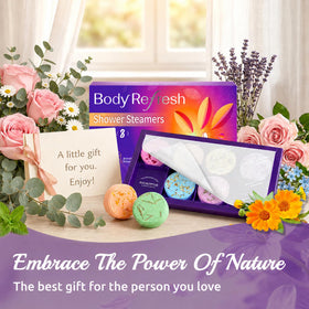 BodyRefresh single individually wrapped steamer demonstrating hygiene and gifting convenience