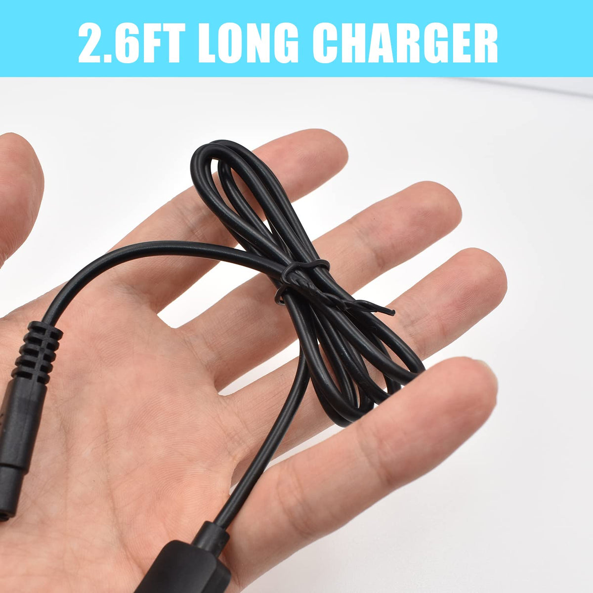 BOEEA full cable laid out to scale, 2.6ft length for practical reach