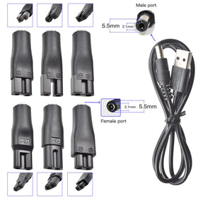 BOEEA plugging into trimmer illustrating secure fit and convenience