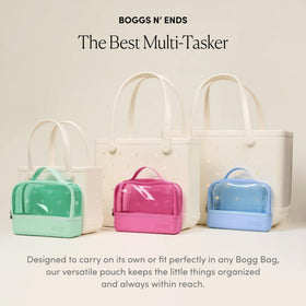 BOGG BAG detailed shot of treaded base providing tip-proof stability on sinks and counters