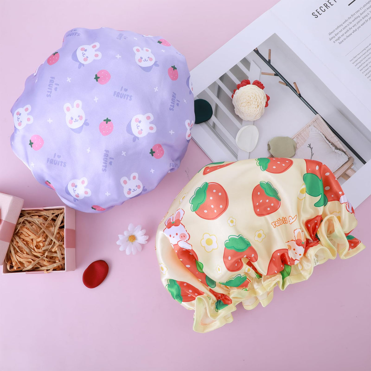 BOHUIZ folded caps packed in a travel pouch for easy portability