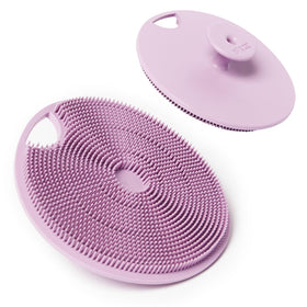 Boie USA front view purple scrubber showing hygienic design and easy grip