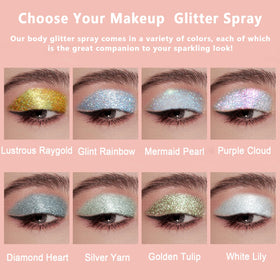 Boko macro texture of ultra-fine glitter particles for even, reflective shimmer