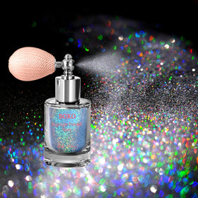 Boko front packaging showing holographic silver spray and label, ready for parties