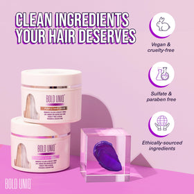 Bold Uniq label close-up highlighting vegan and paraben-free formula