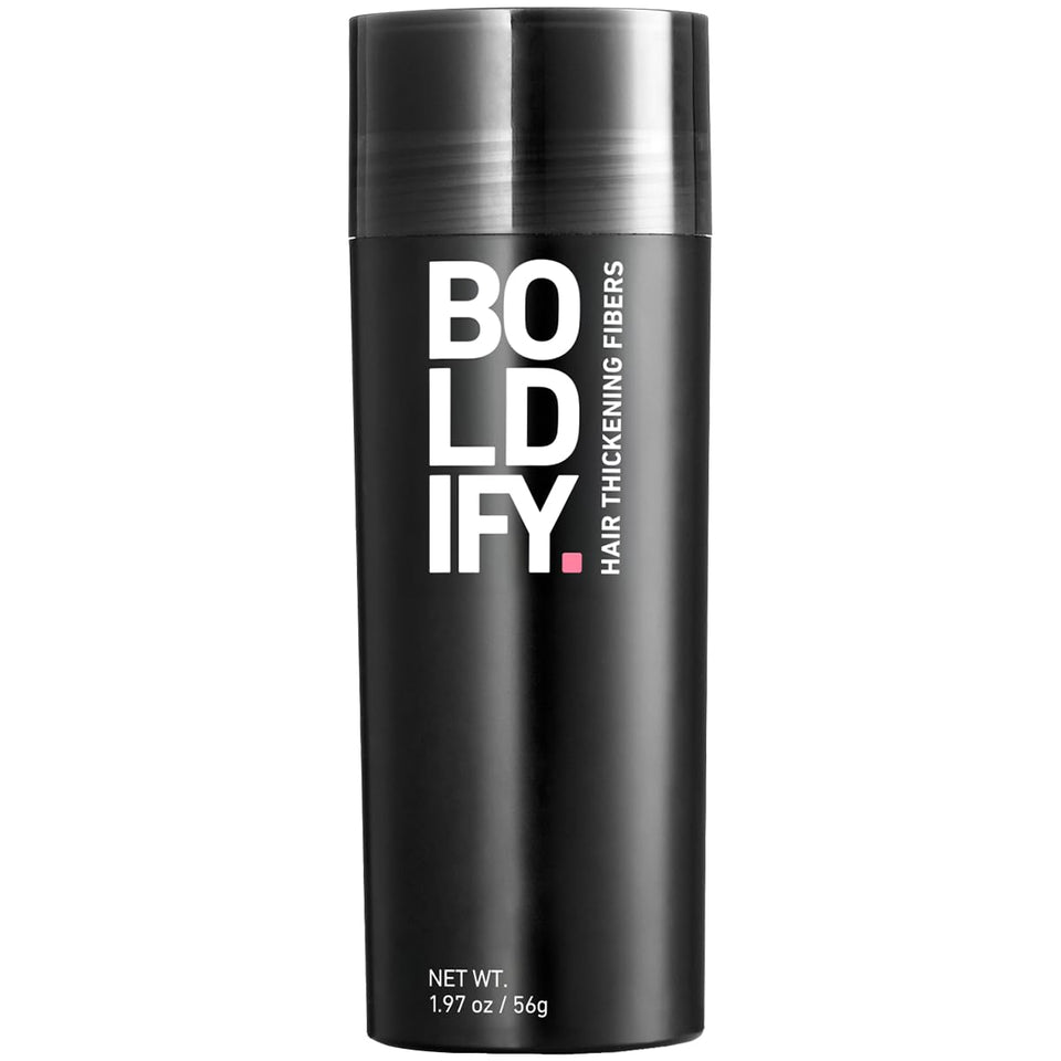 Boldify front label showing 56g jar and Ash Brown shade for instant fuller hair