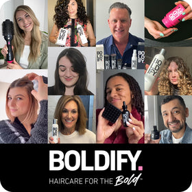 Boldify brush mid-cleaning with soap showing easy maintenance and hygiene