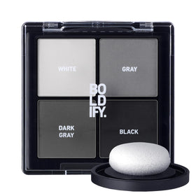Boldify compact front showing neat pressed powder and compact design for precise touch-ups