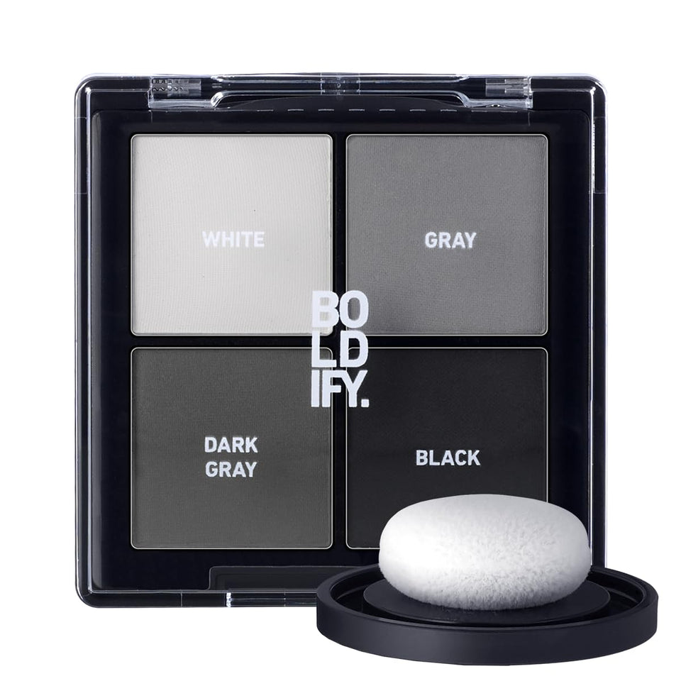 Boldify compact front showing neat pressed powder and compact design for precise touch-ups