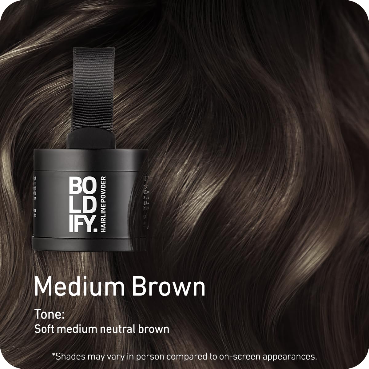 Boldify compact open with applicator showing quick targeted application for root touch-ups