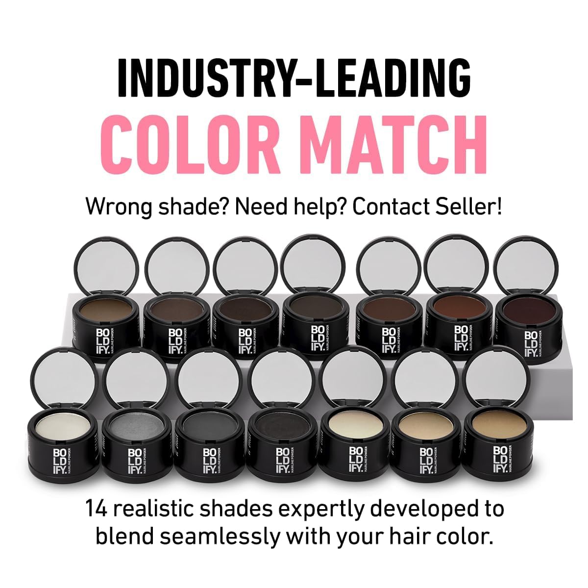 Boldify powder texture close-up highlighting fine pigment for seamless coverage