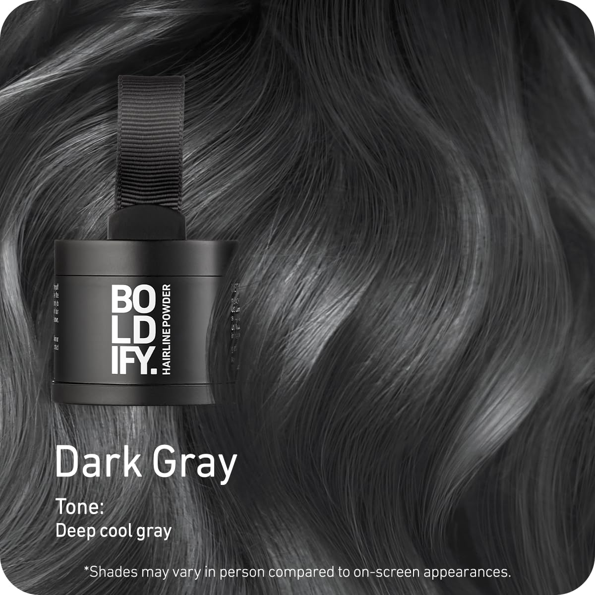 Boldify compact opened with applicator demonstrating precise, mess-free application benefit