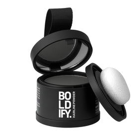 Boldify compact front view showing dark gray shade and portable design benefit