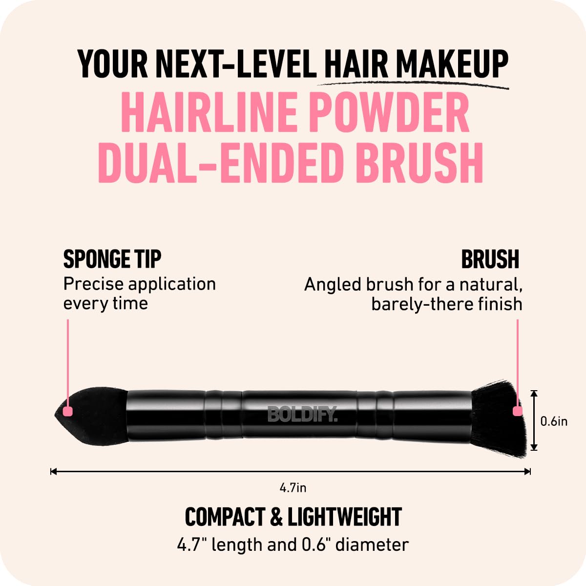 Boldify angled bristles close-up for seamless blending and natural finish