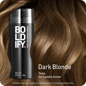Boldify fiber texture close-up showing natural-looking, touchable finish