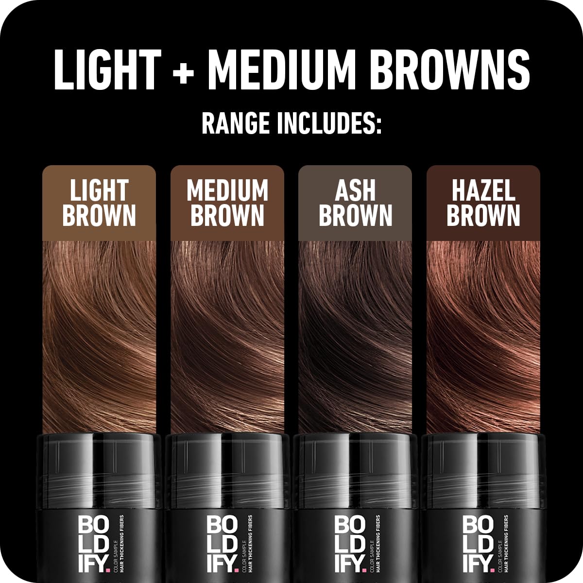 Boldify fiber close-up texture showing soft plant-based strands for natural look