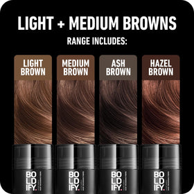 Boldify fiber close-up texture showing soft plant-based strands for natural look