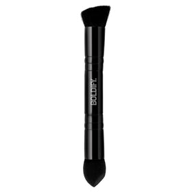 Boldify brush front view showing compact dual-ended design and portability
