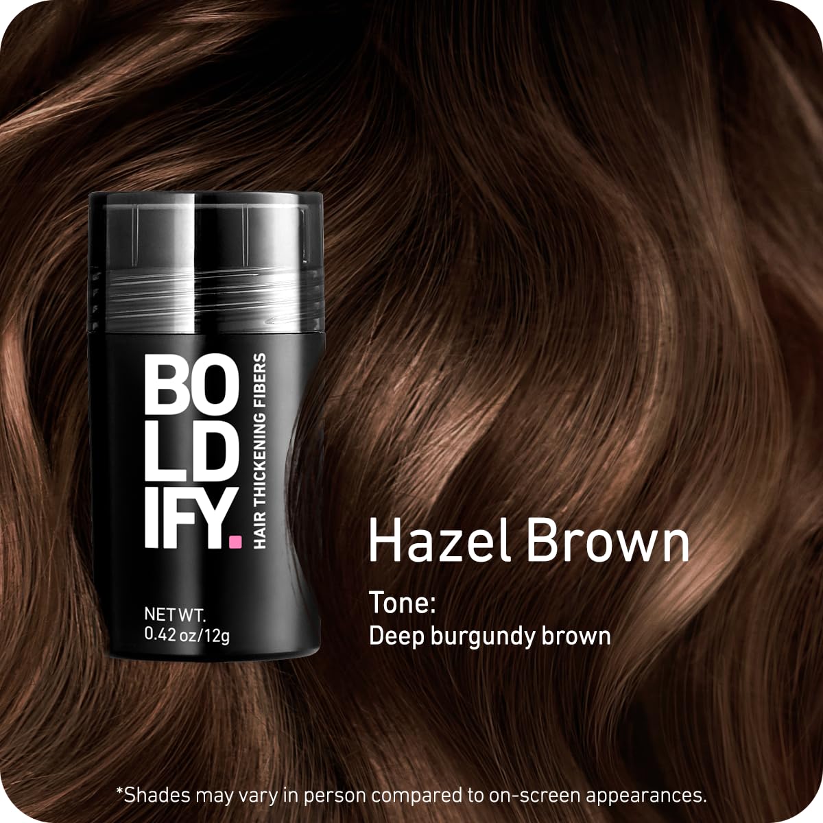 Boldify fibers texture close-up showing natural realistic finish