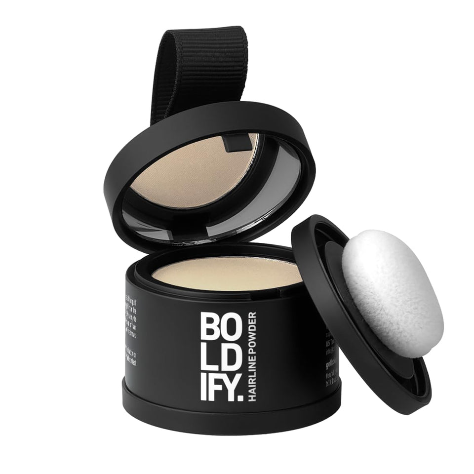 Boldify compact front view showing slim travel-ready design and secure lid