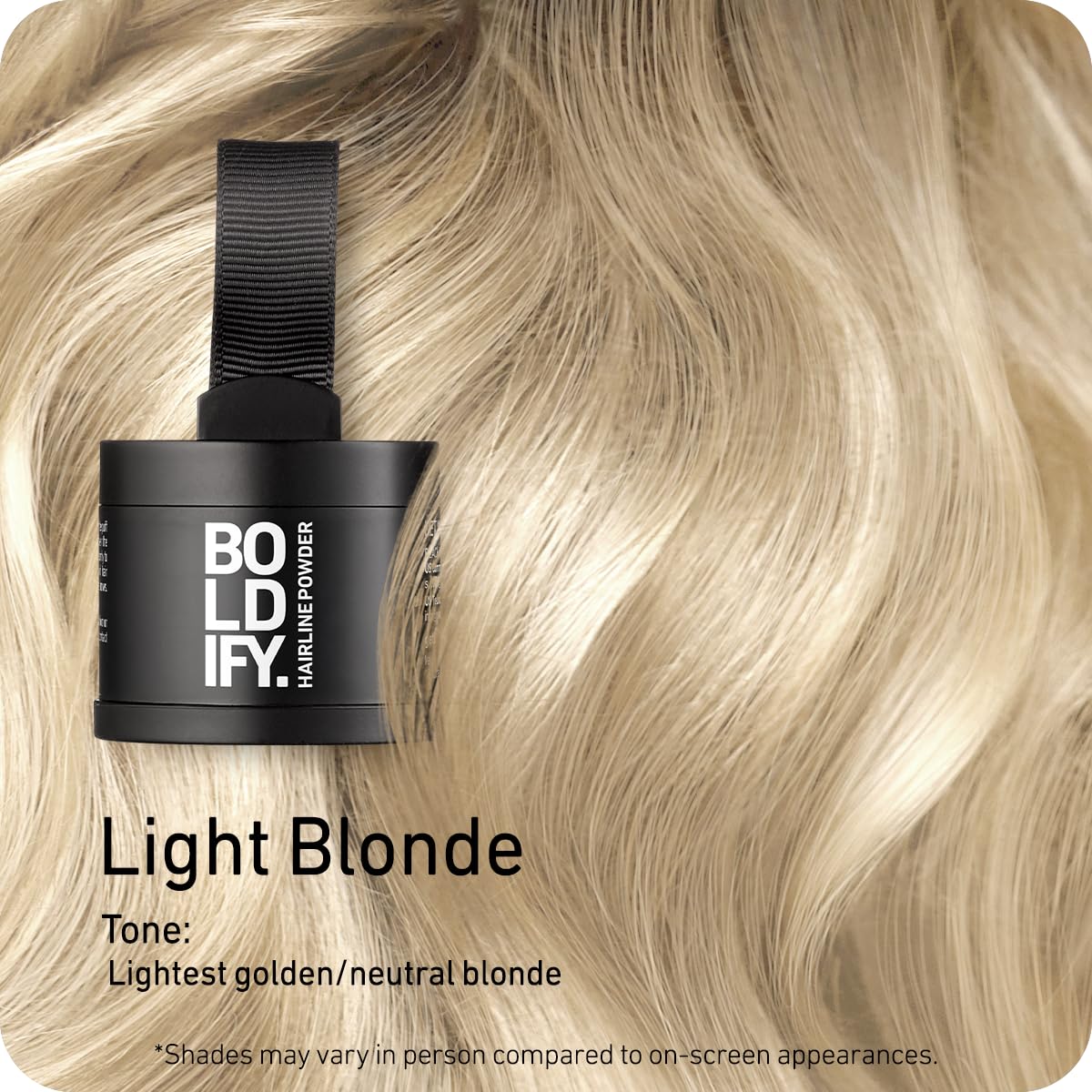Boldify open compact with applicator showing precise mess-free touch-up
