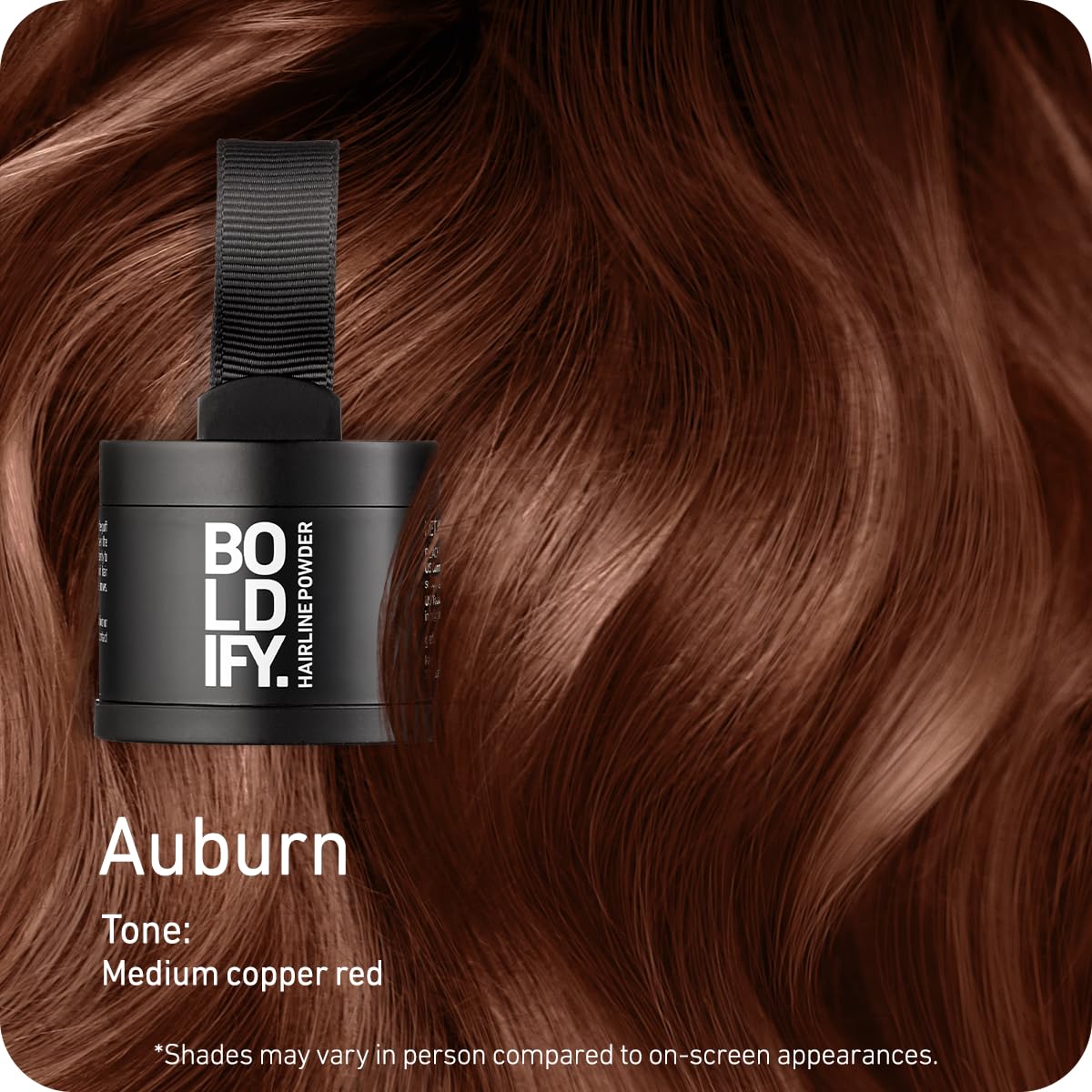 Boldify pressed powder pan close-up showing fine texture and precise application