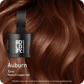 Boldify pressed powder pan close-up showing fine texture and precise application