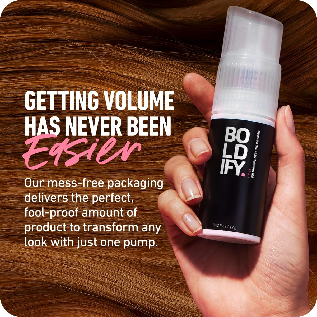 Boldify ingredient highlights with coconut oil and aloe vera for nourishment