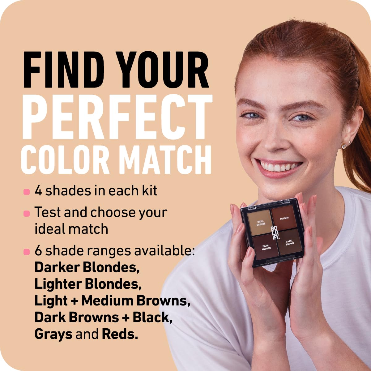 Boldify open compact showing pressed powder texture and smooth finish