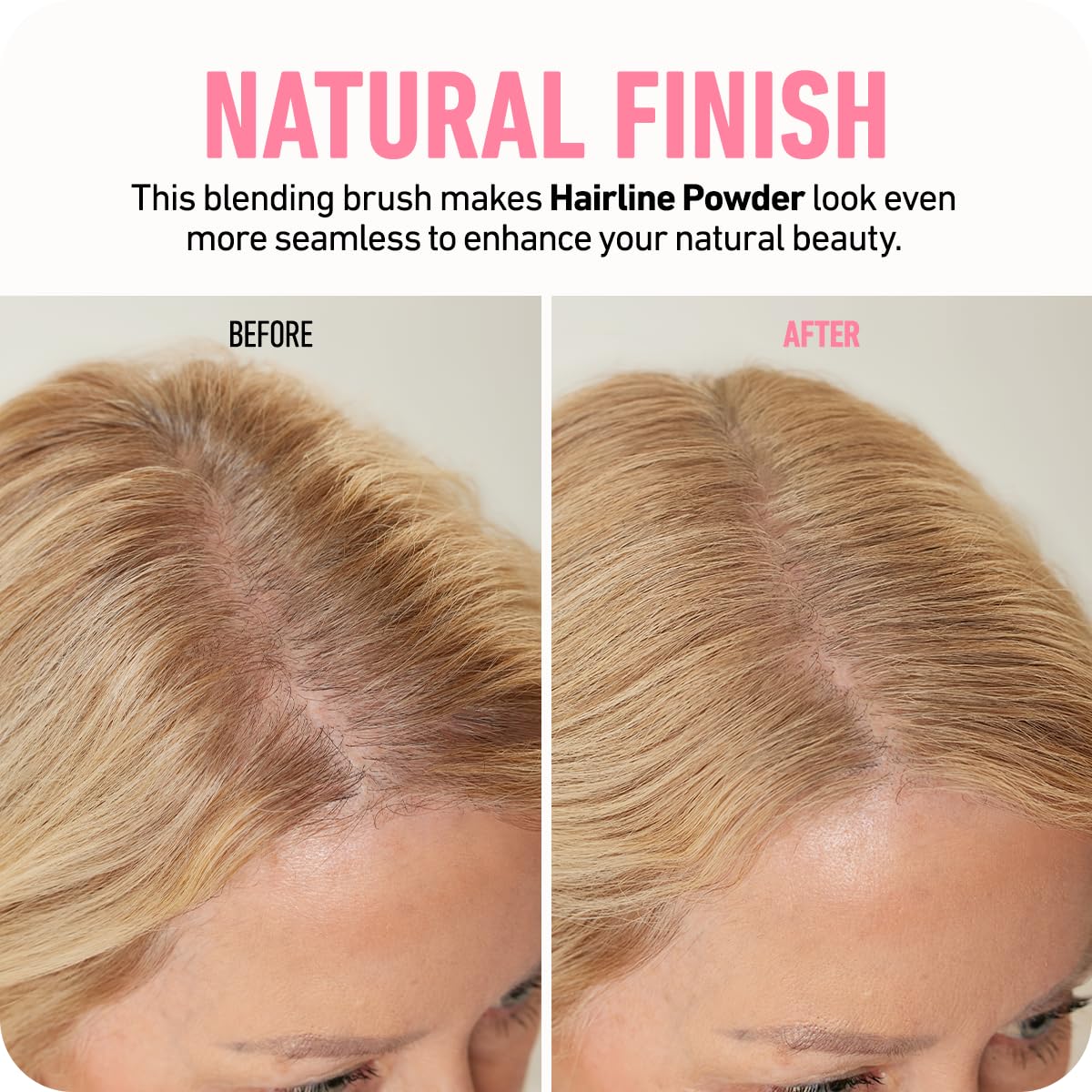 Boldify brush used to touch up roots for instant refreshed hair appearance
