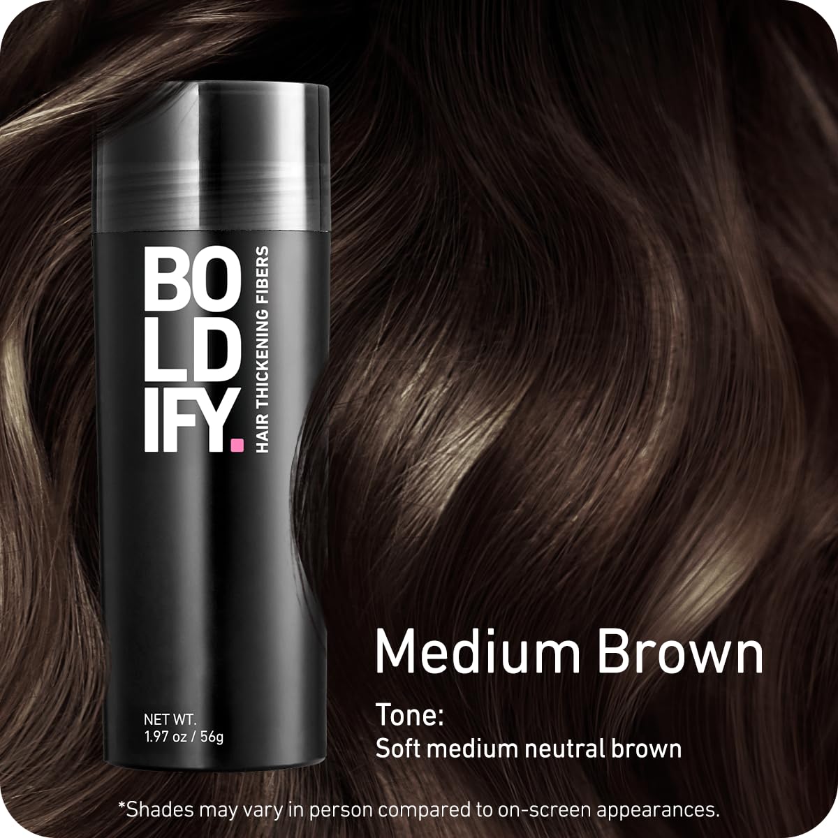 Close-up of Boldify fibers texture highlighting natural, touchable finish