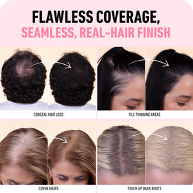 Boldify texture finish on hair strand illustrating blendability and natural look