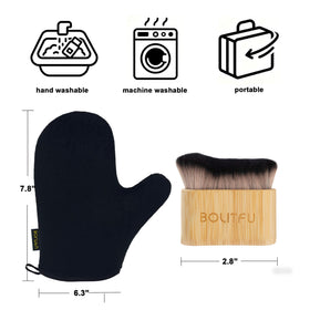 BOLITFU mitt interior showing waterproof lining to protect hands from staining