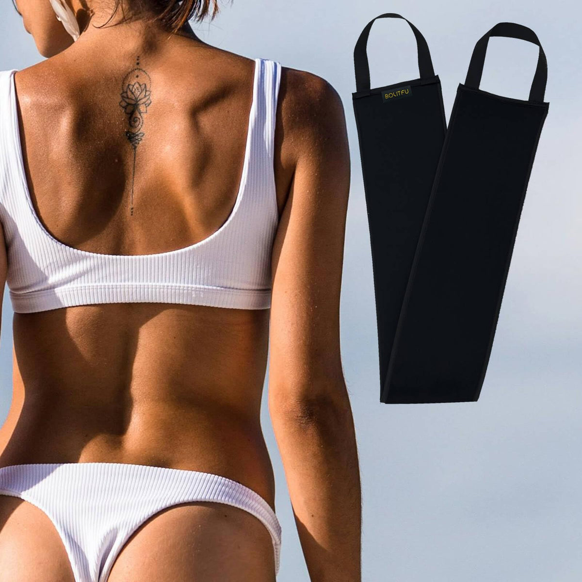 BOLITFU kit next to hand to show compact, travel-friendly size