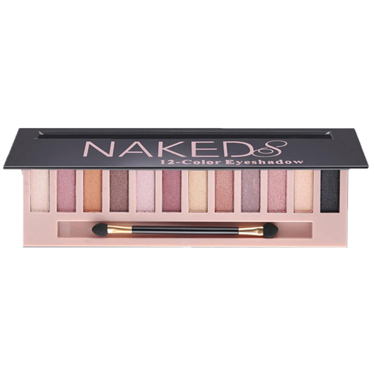 BOLOPER palette front packaging showing twelve nude shades and compact case