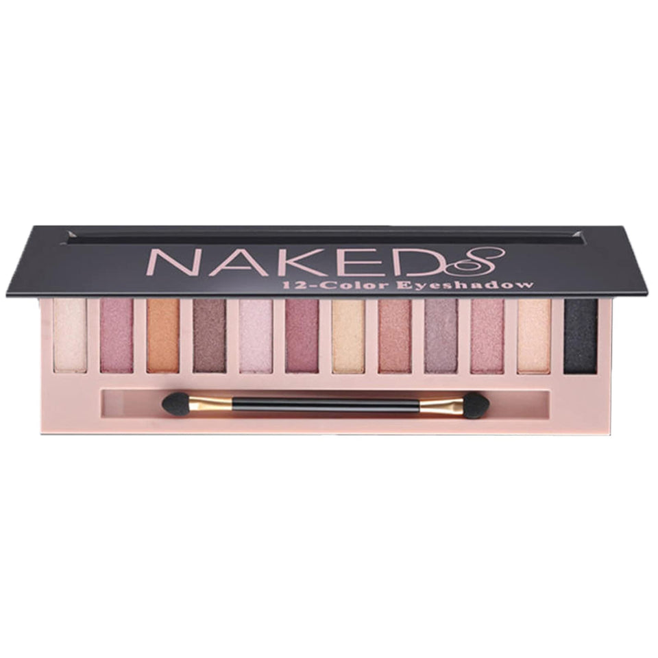 BOLOPER palette front packaging showing twelve nude shades and compact case