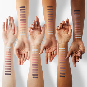 BOLOPER palette in use applied to eyelid demonstrating buildable waterproof pigment