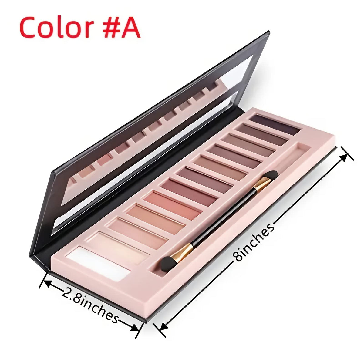 BOLOPER palette held in hand for size scale and portable makeup kit convenience