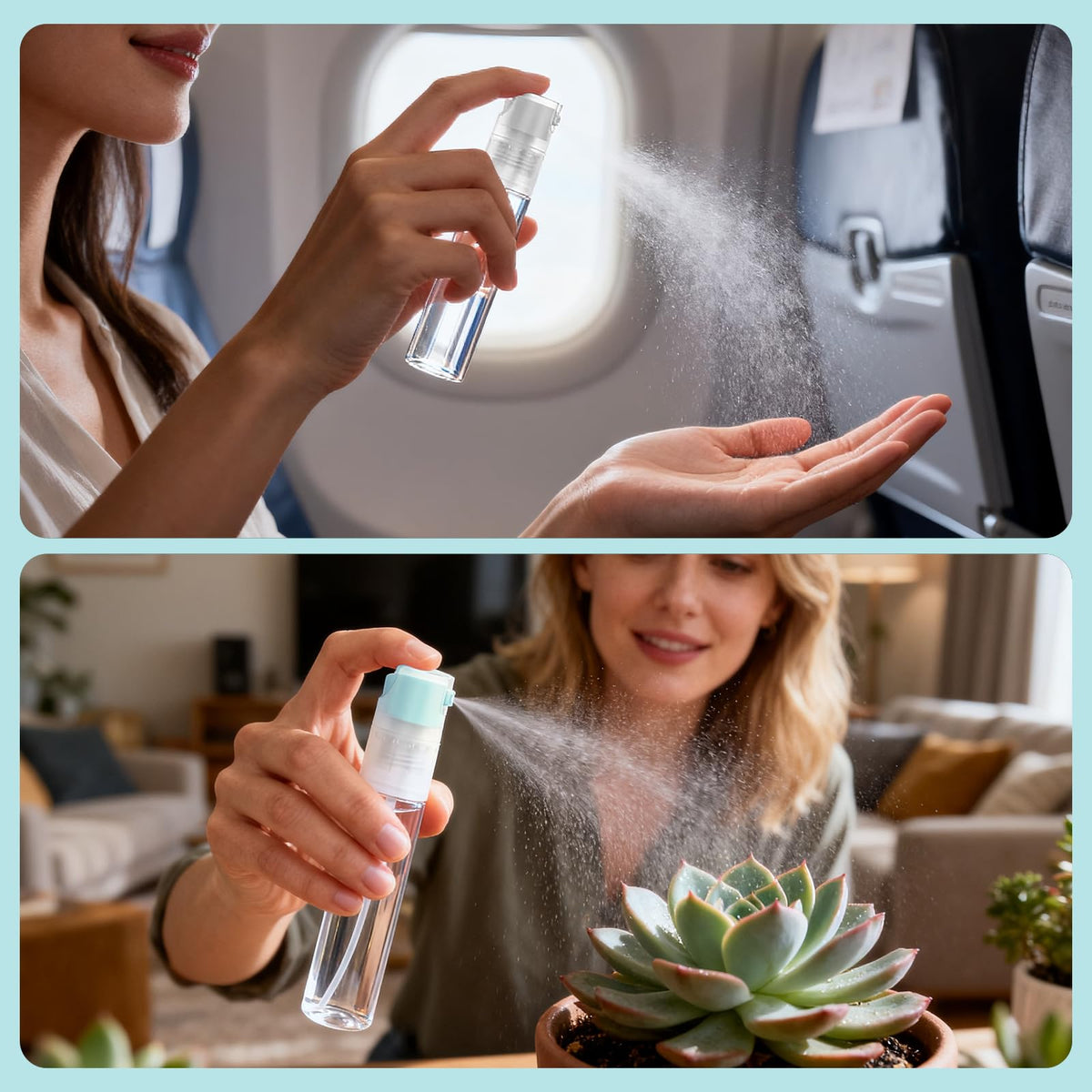 Bomeiyi bottle in hand for size comparison showing compact 30 ml capacity