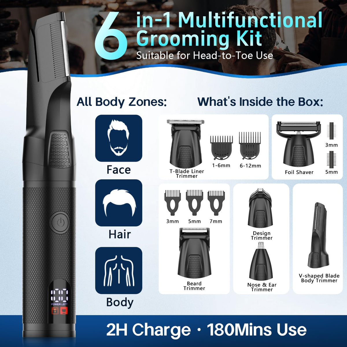 Bomic Manscape kit accessories laid out for organized travel readiness