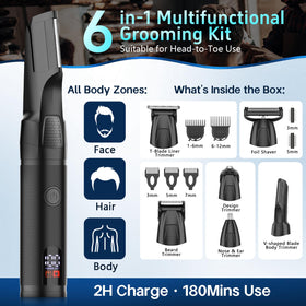 Bomic Manscape kit accessories laid out for organized travel readiness