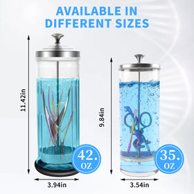 BOMOQING jar in use on a busy salon counter for faster, safer tool disinfection