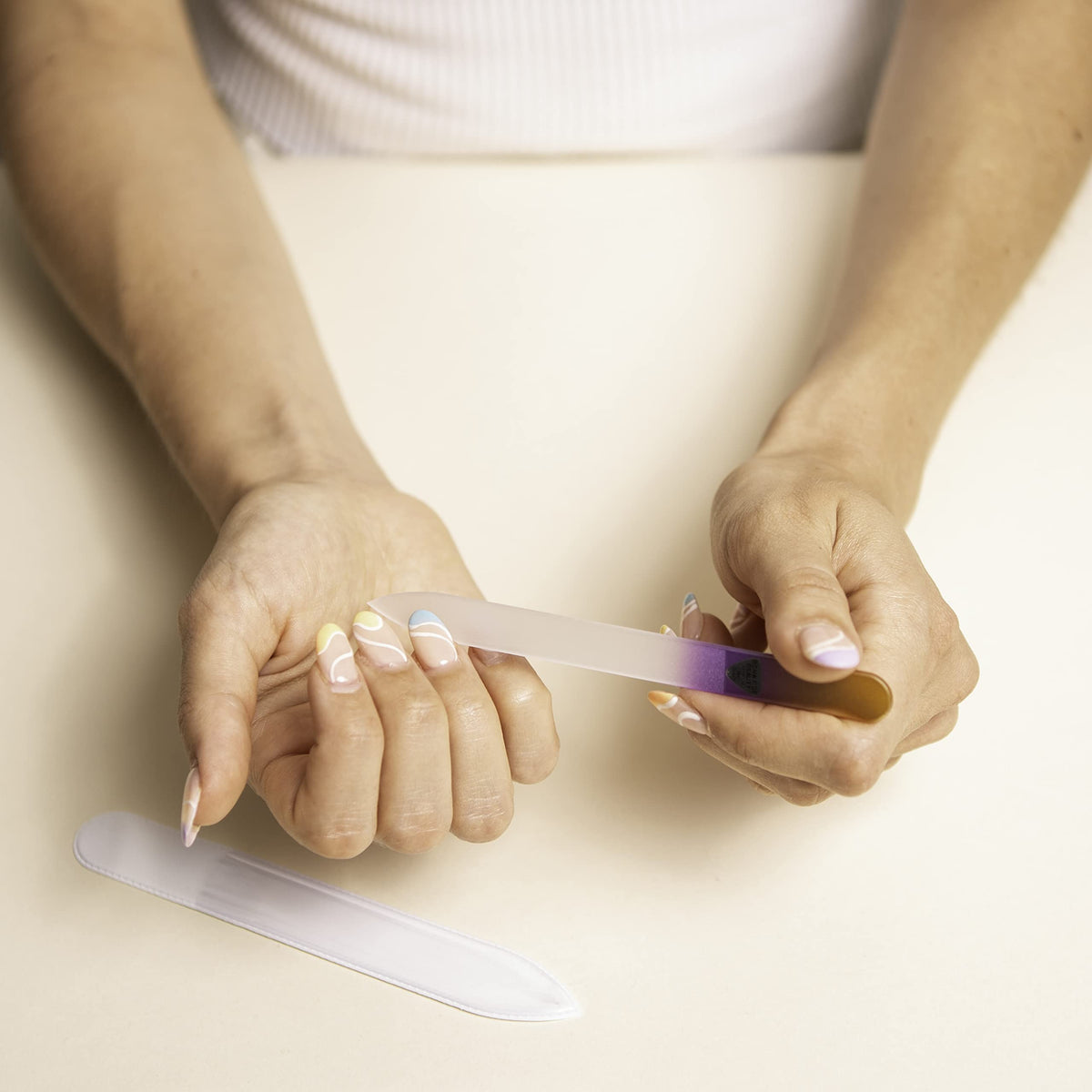BONA FIDE BEAUTY gold-violet finish close-up highlighting elegant color and durable coating