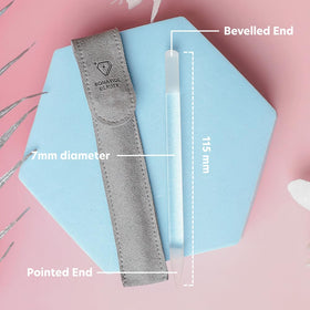 BONA FIDE BEAUTY slanted edge detail in lilac tint for gentle cuticle pushing