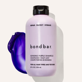 Bondbar before and after hair comparison showing reduced brassiness